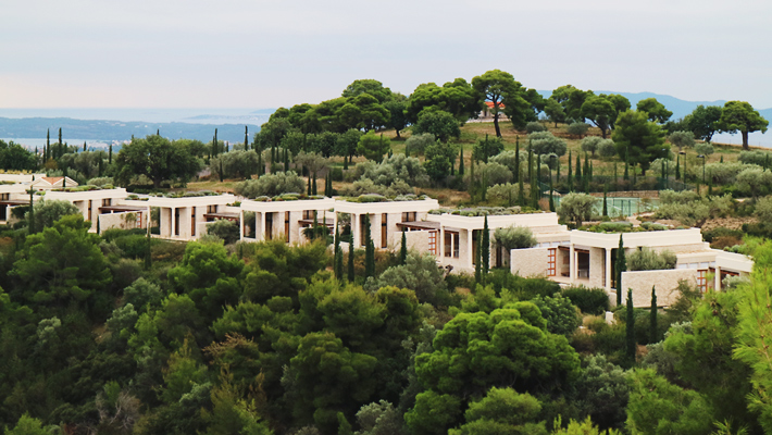 ギリシャ 地中海リゾート”AMANZOE”へ